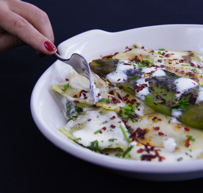 Green Chili Ravioli