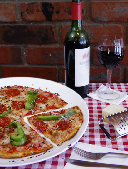 Pizza Wine Cheese